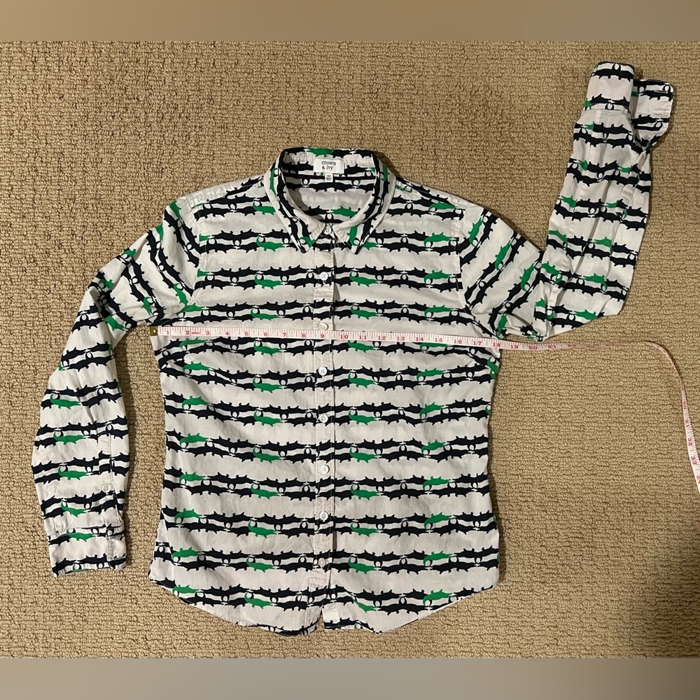 Crown & Ivy Animal Print Shirt - Size XS
